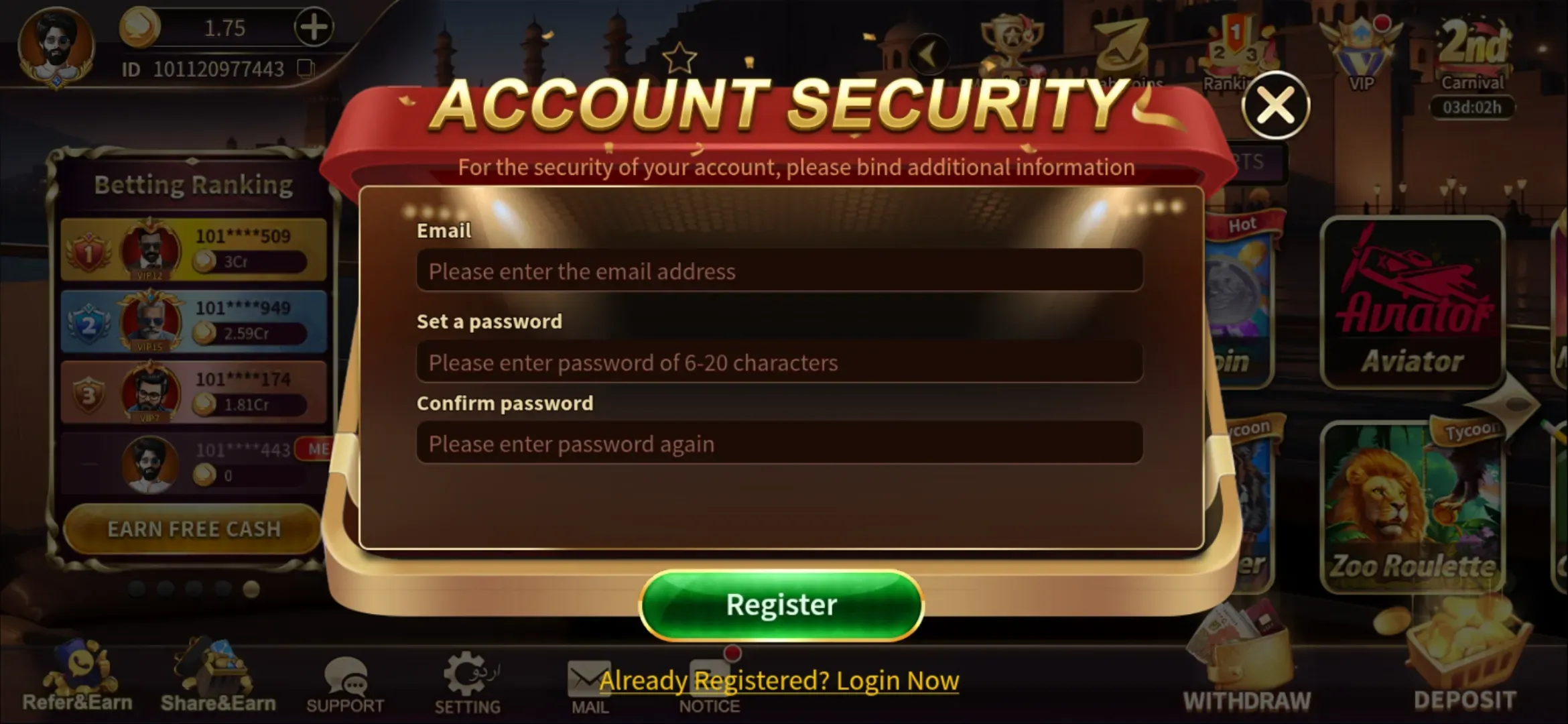 Step-by-step Royal X Casino Account Registration and Sign Up Process Guide